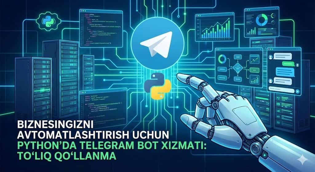 Biznesingizni Avtomatlashtirish Uchun Python'da Telegram Bot Xizmati: To‘liq Qo‘llanma
