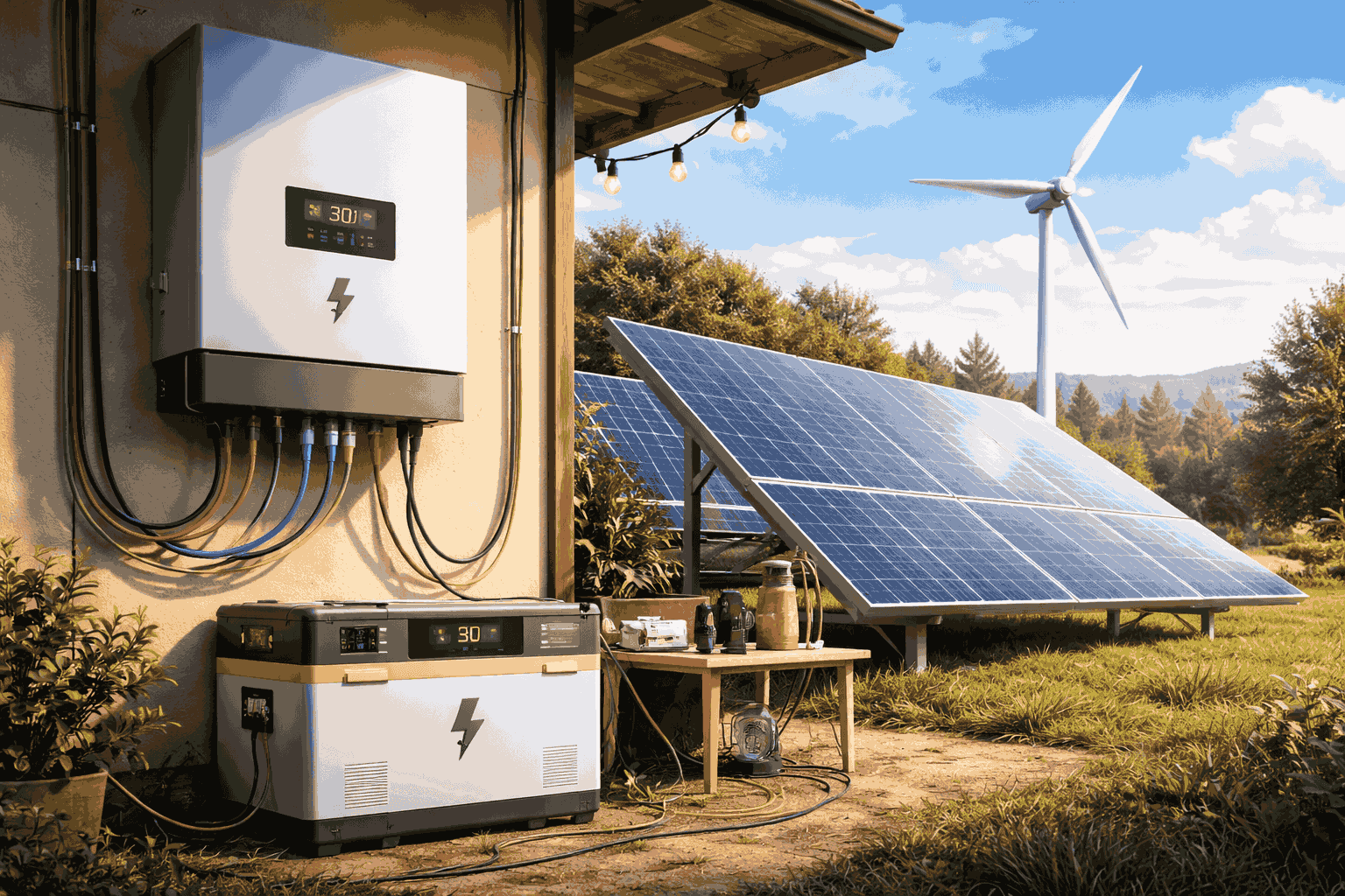 Tarmoqdan inverter orqali quvvatlash