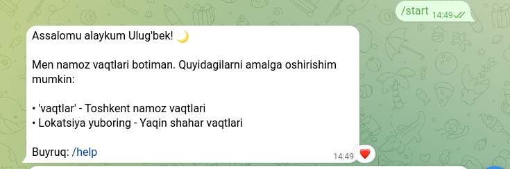 Telegran bor generator QR kod